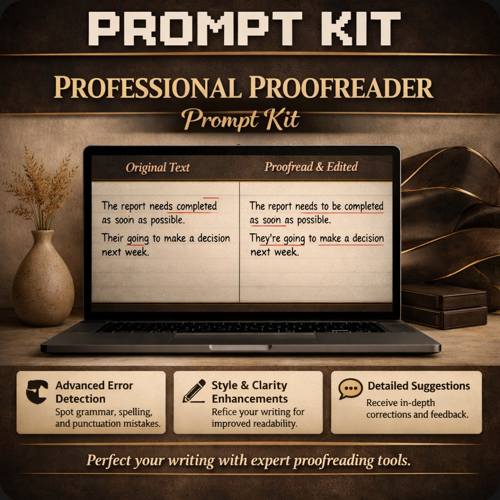 Professional Proofreader Prompt Pack
