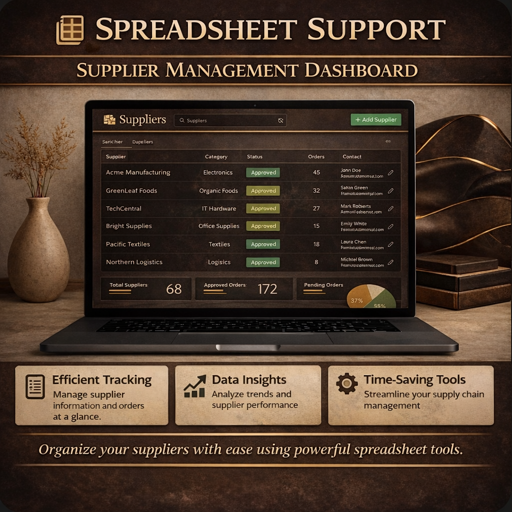 Supplier Management Dashboard